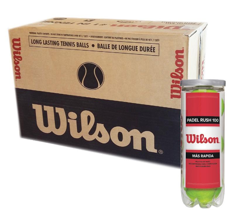 Cajon 72 Pelotas - 24 Botes de 3 uds - Wilson Rush 100