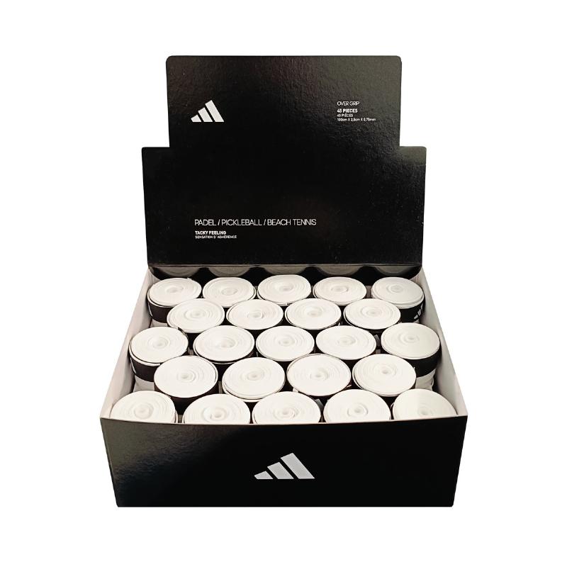 Caja Adidas 45 Overgrips Tacky Feeling Blancos