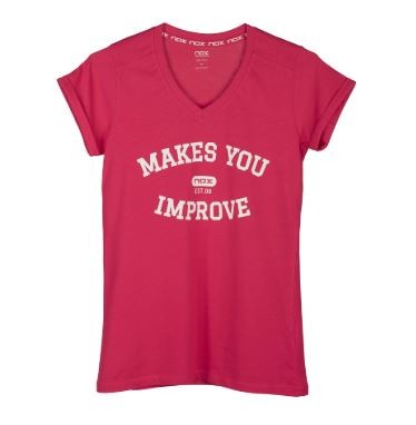 Camiseta Nox Mujer Basic Rosa