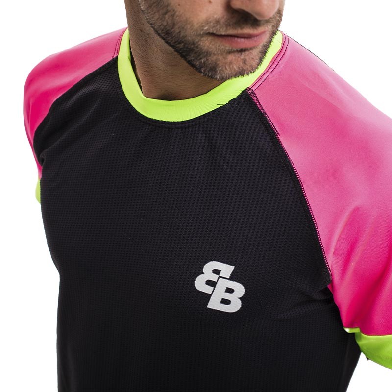 Camiseta BB Game Negro Rosa Melon
