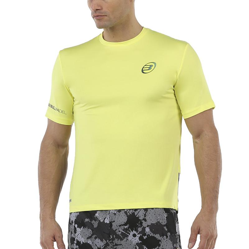 Camseta Bullpadel Union Amarillo Azufre Fluor