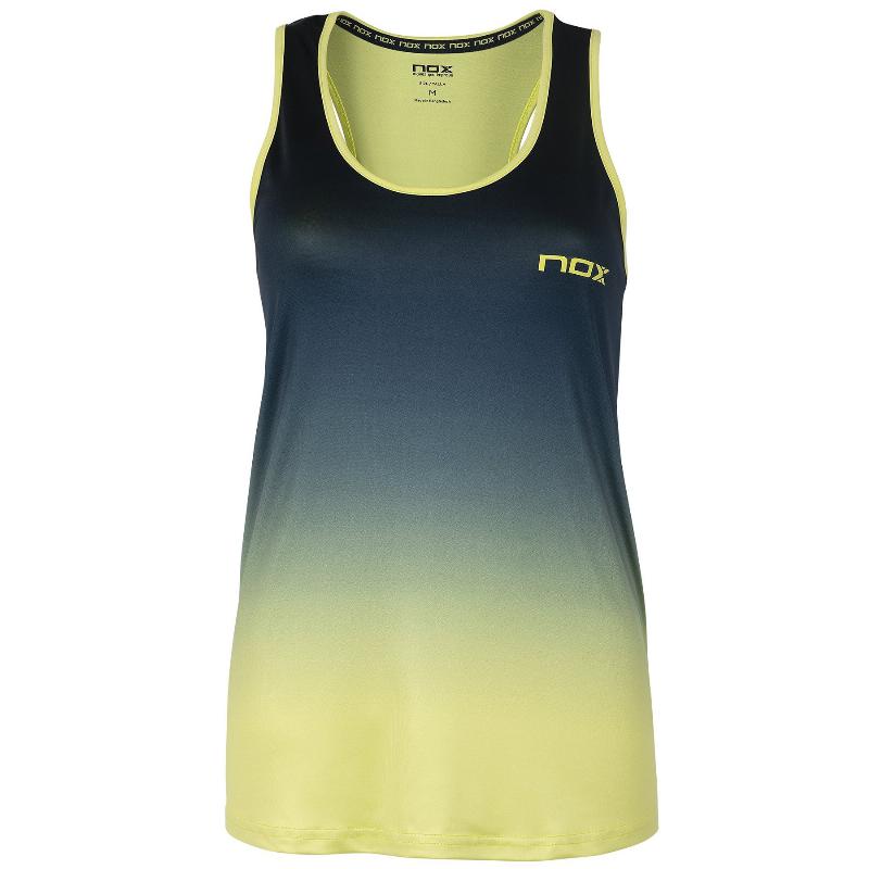 Camiseta Nox Pro Azul Logo Lima Degradado Mujer