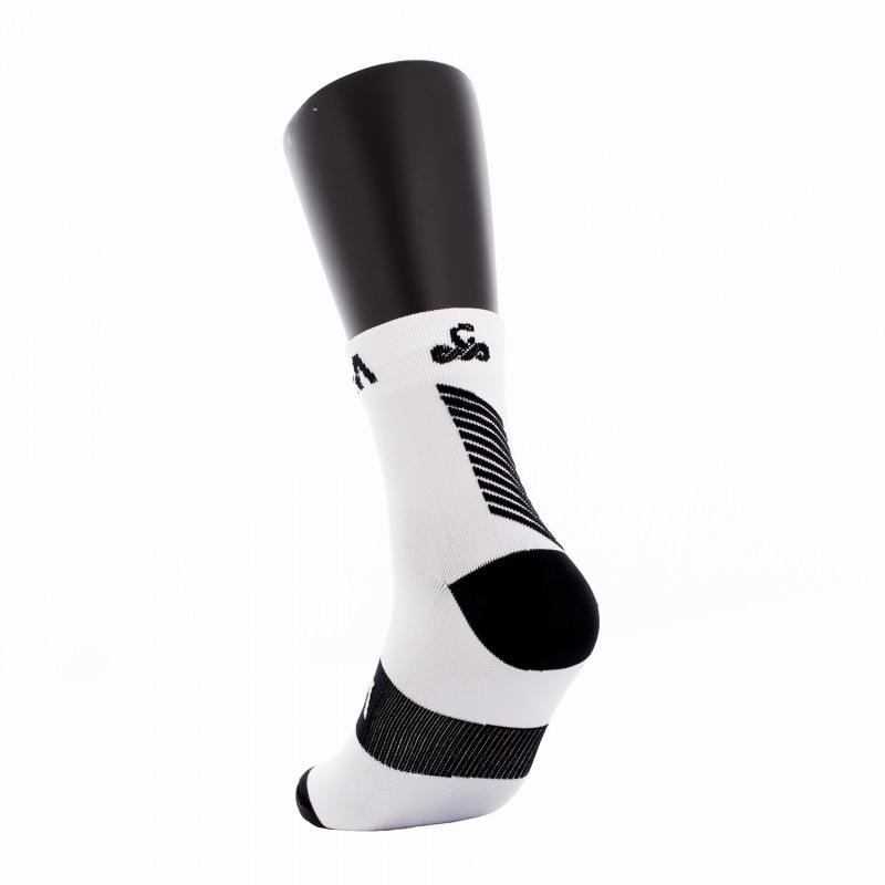 Calcetines Vibora Kait CaÃ±a Media Blanco Negro 1 Par