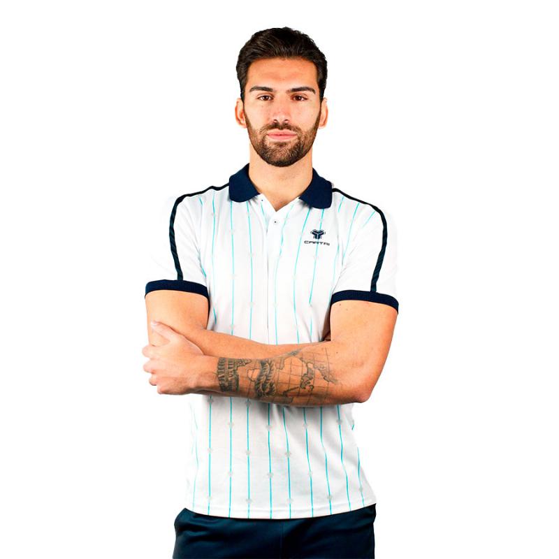 Polo Cartri Amonet Blanco Azul Marino