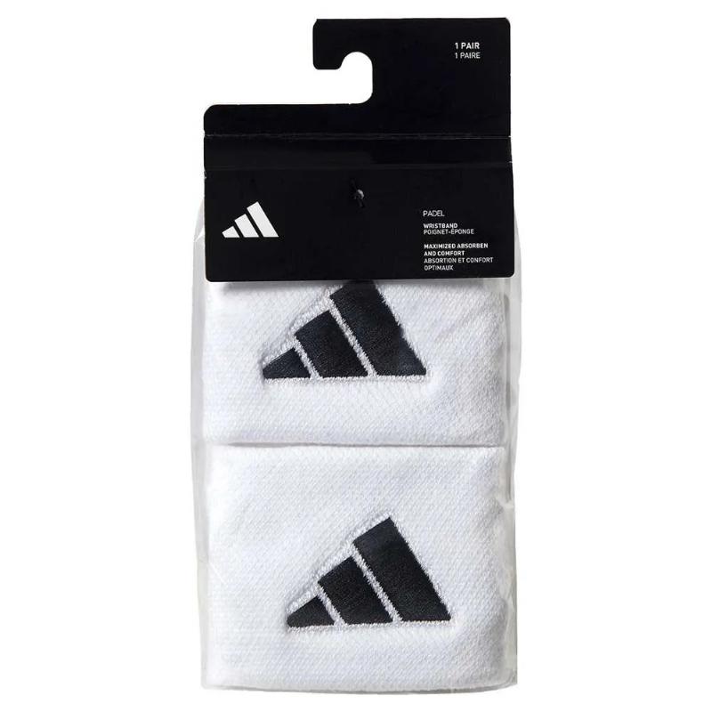 MuÃ±equeras Adidas Cortas Blanco Negro 2 Unidades