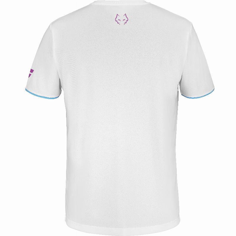 Camiseta Babolat Juan Lebron Blanco Rosa