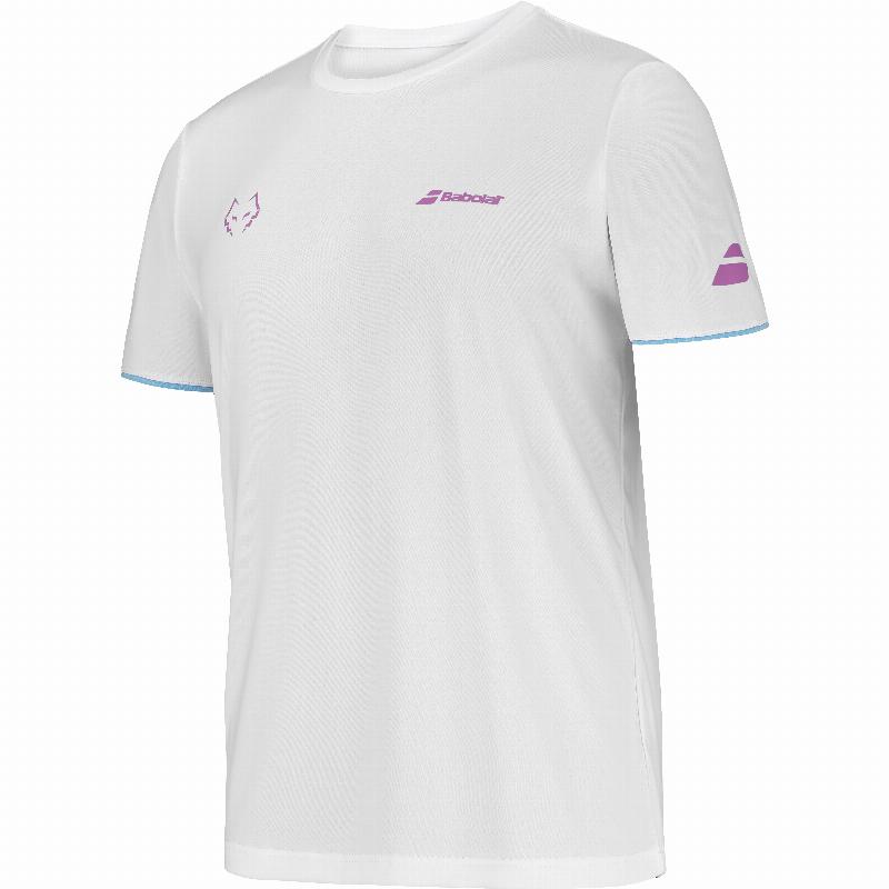 Camiseta Babolat Juan Lebron Blanco Rosa