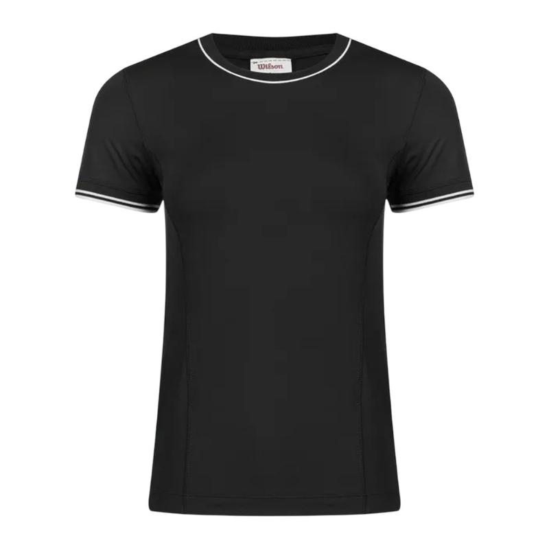 Camiseta Wilson Team Seamless Negro Mujer