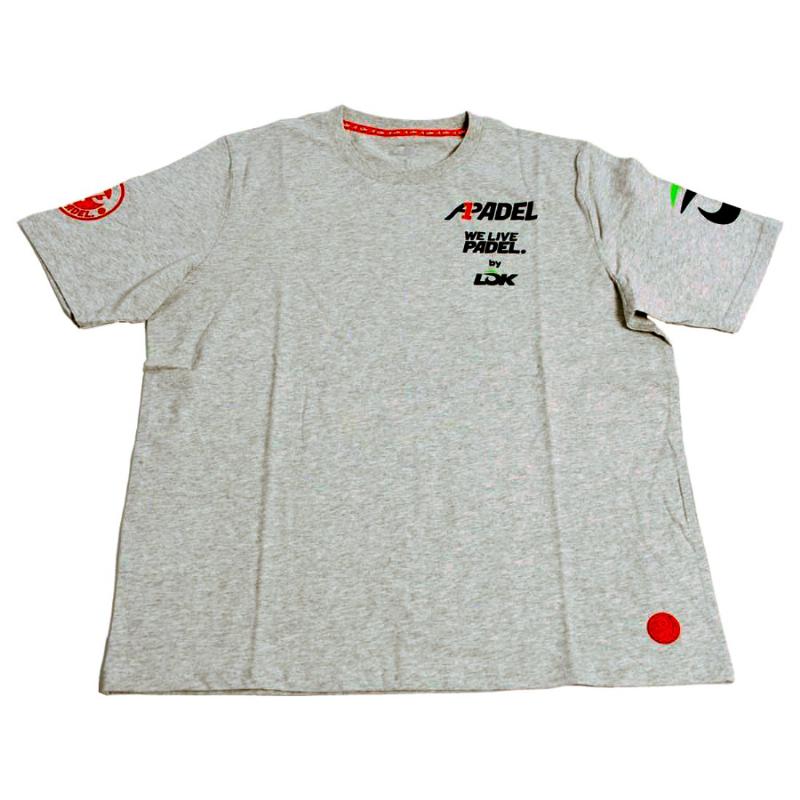 Camiseta Lok A1 Padel Bridger Gris Melange Mujer