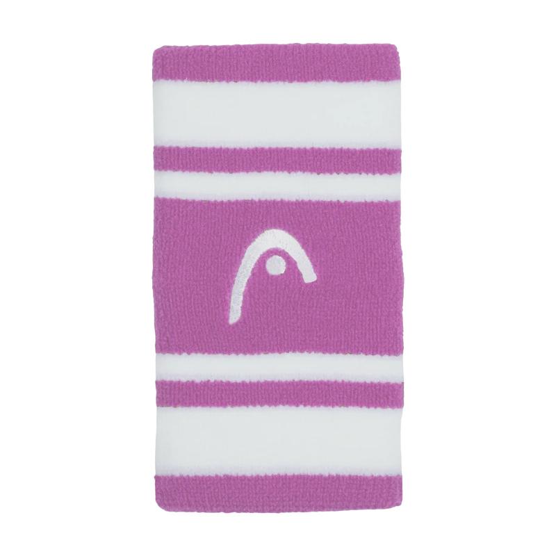 MuÃ±equeras Head Striped 5 Lila Blanco 2 Unidades