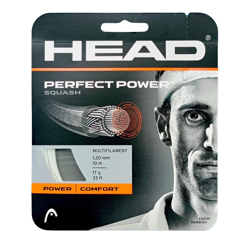 Cordaje Squash 10m Head Perfect Power 1,20mm Blanco