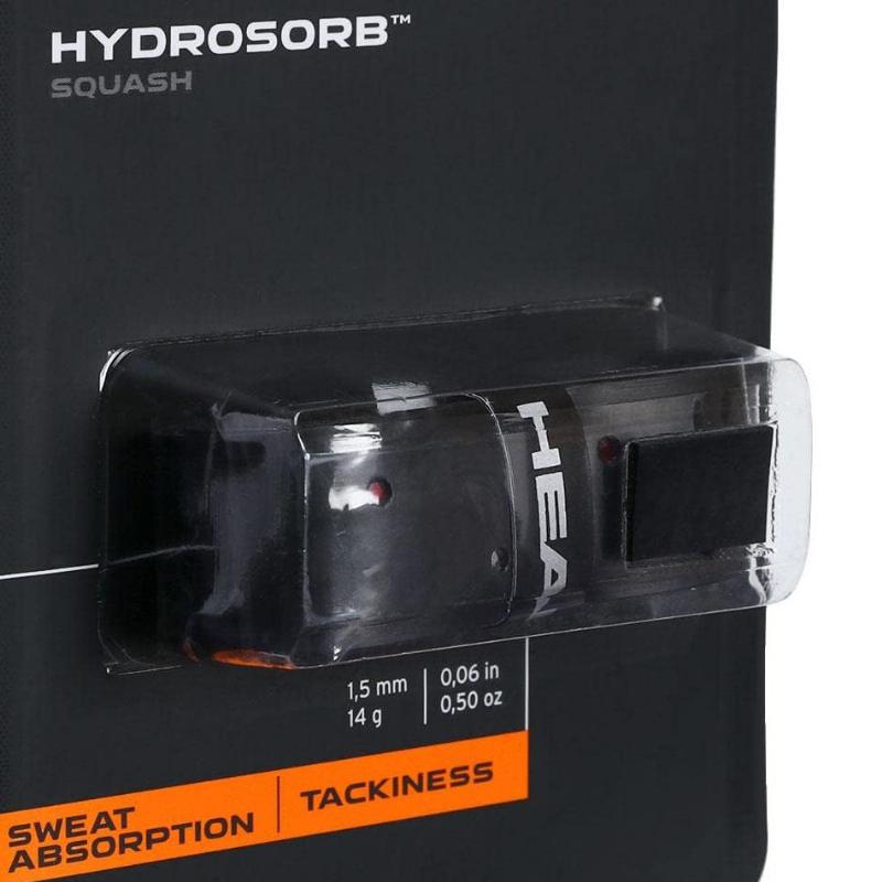 Grip Reemplazo Squash Head Hydrosorb Negro Rojo