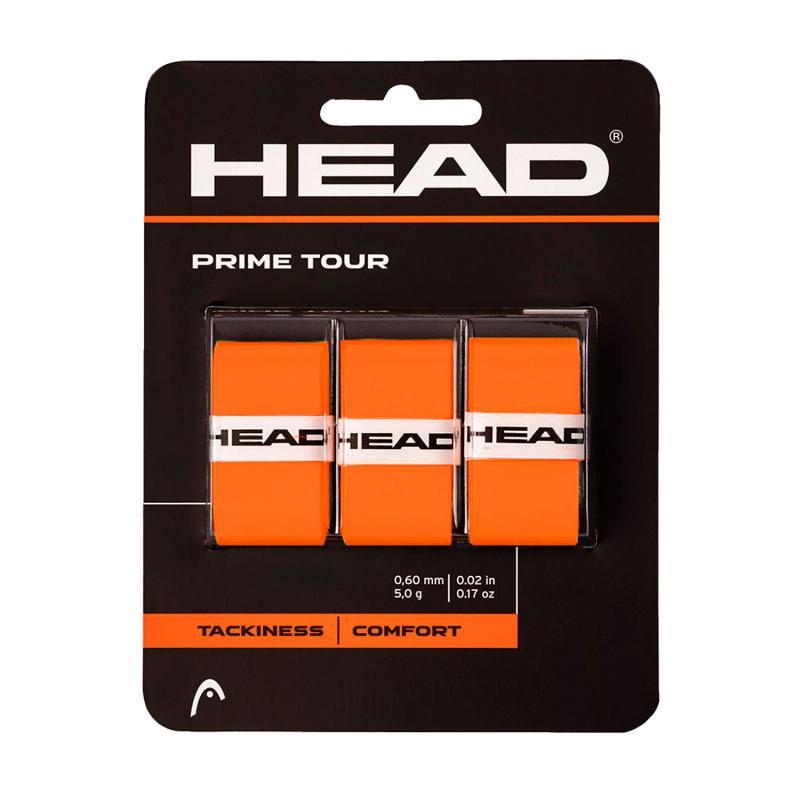 Overgrips Head Prime Tour Naranja 3 Unidades