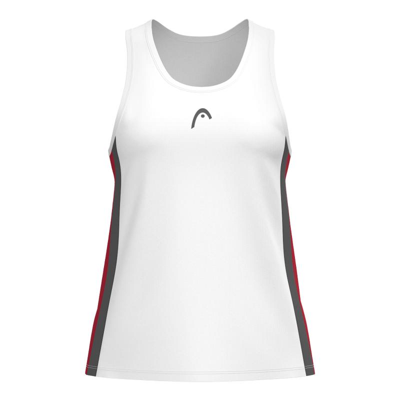 Camiseta Head Club 25 Blanco Rojo Junior