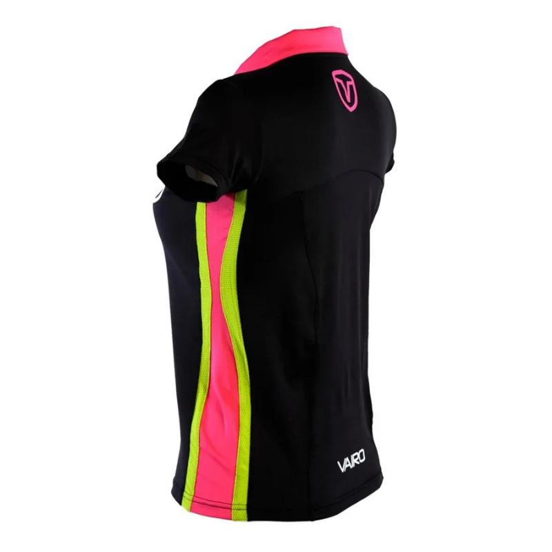 Polo Vairo Columns Negro Mujer