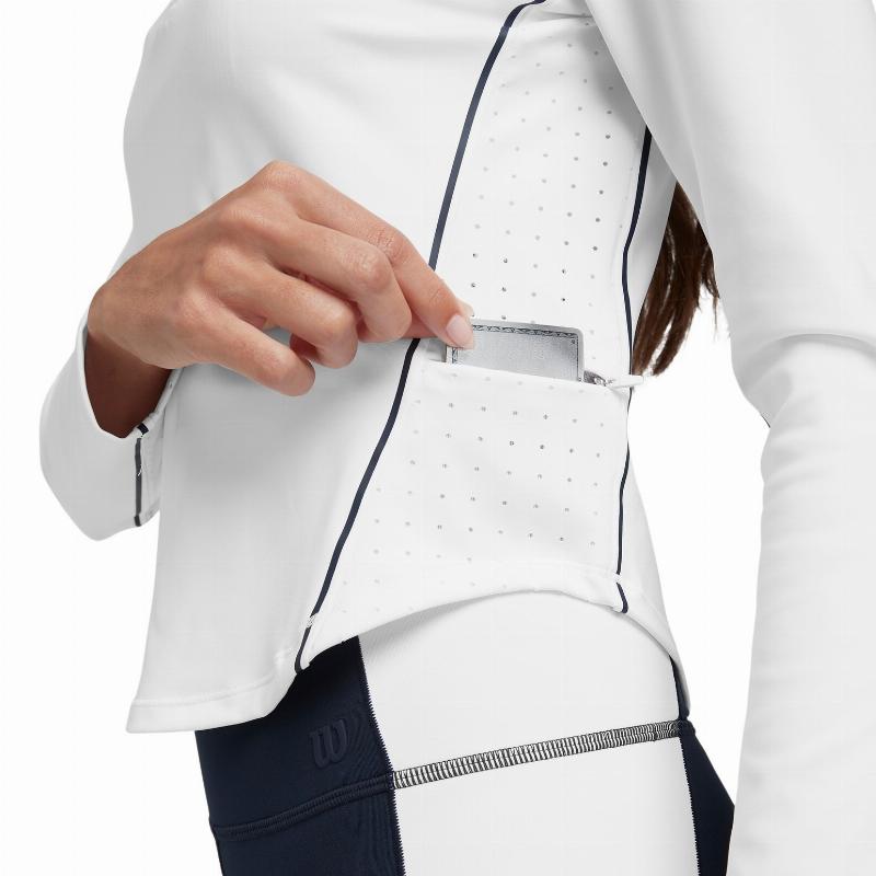 Sudadera Wilson Brentwood Blanco Mujer
