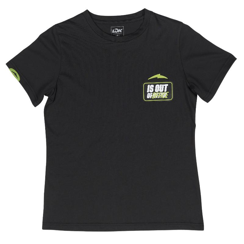 Camiseta Lok Out Of Office Negro Mujer