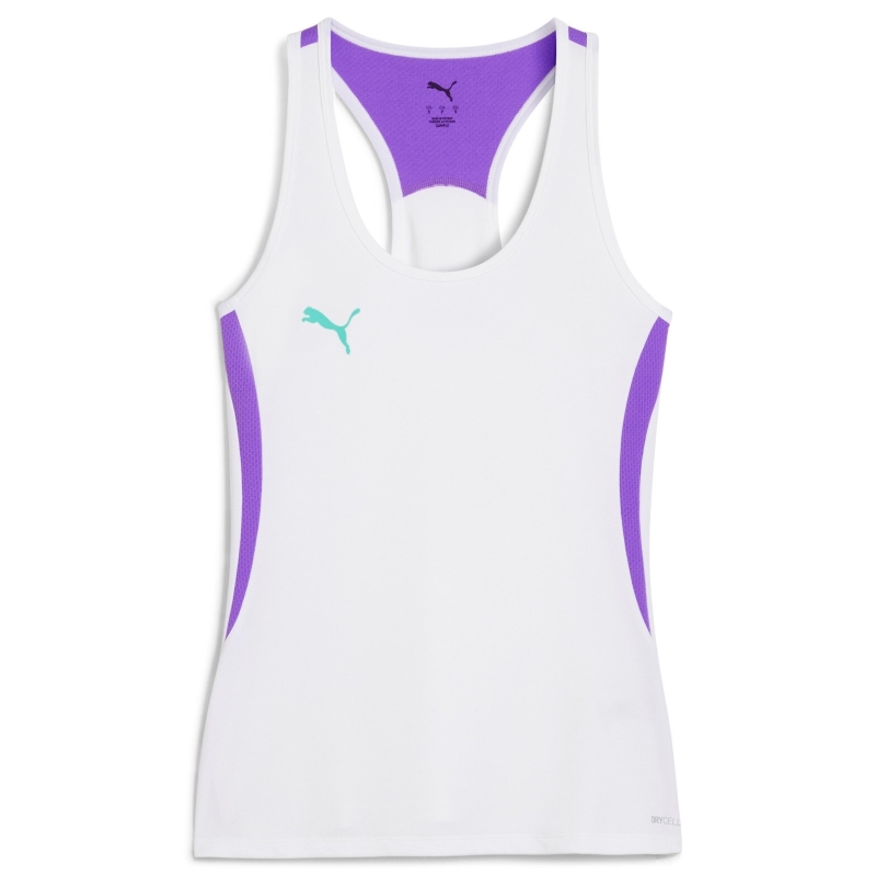 Camiseta Puma Individual Blanco Lila Mujer