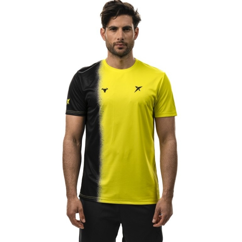 Camiseta Drop Shot Lucas Campagnolo Cosmo Amarillo Verde