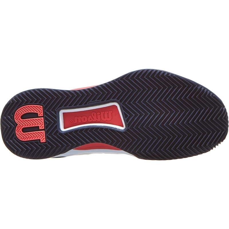 Zapatillas Wilson Intrigue Tour Clay Blanco Azul Marino Mujer