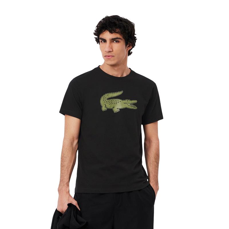 Camiseta Lacoste Sport Negro Kaki