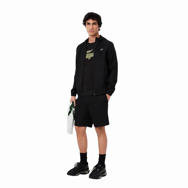 Camiseta Lacoste Sport Negro Kaki