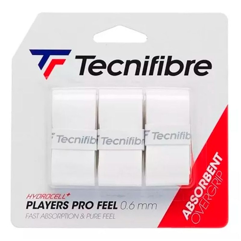 Overgrips Tecnifibre Players Pro Feel Blanco 3 Unidades