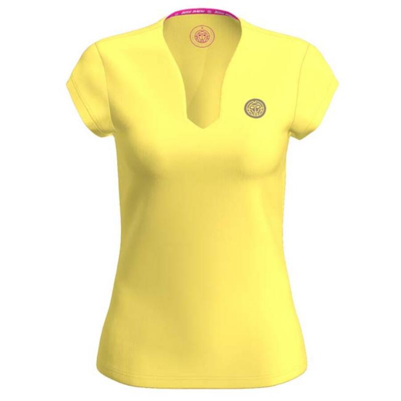 Camiseta Bidi Badu Spectrum V-Neck Amarillo Mujer