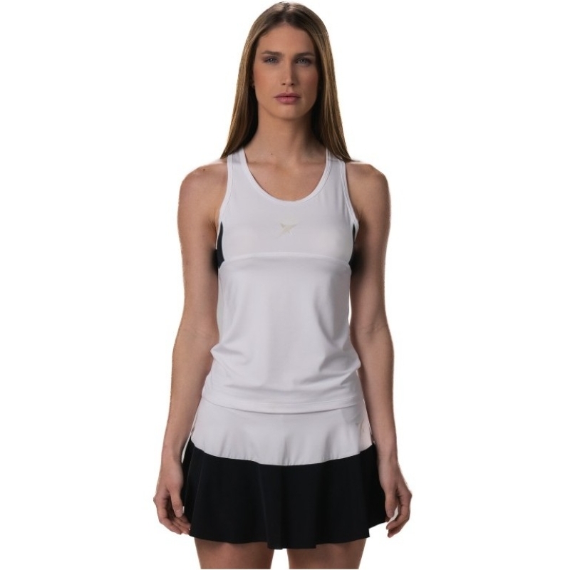 Camiseta Drop Shot Sol Luna Blanco Negro