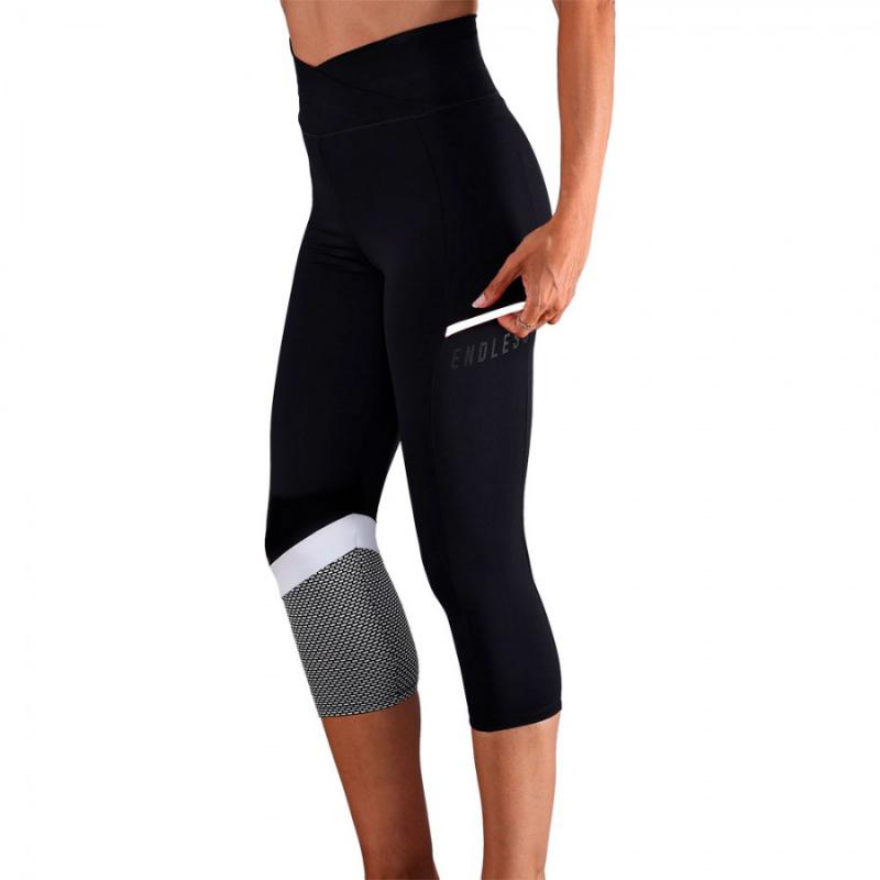 Mallas Endless Line Pocket HW Negro Gris