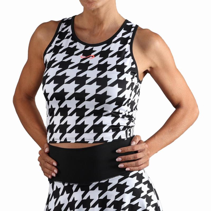 Camiseta Endless Chill Negro Houndstooth