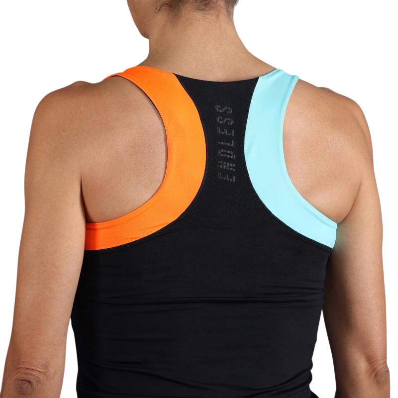 Camiseta Endless Race Negro Naranja