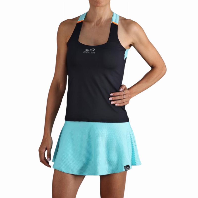 Camiseta Endless Cross Negro Aqua