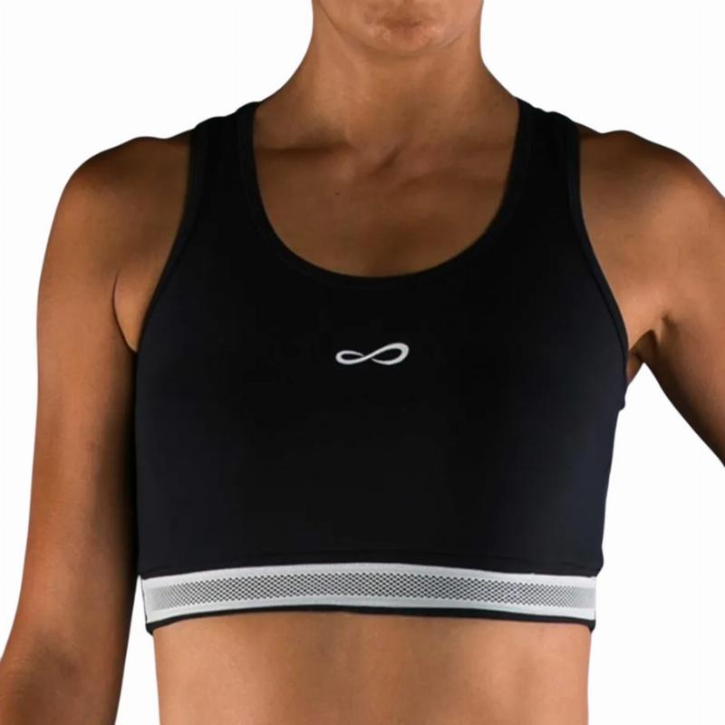 Top Endless Ribbon Negro