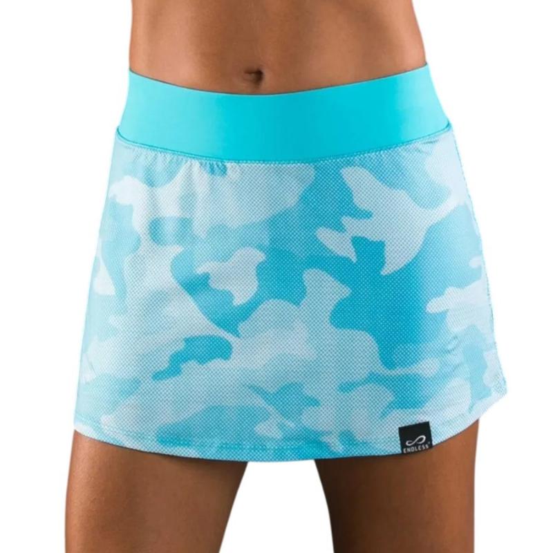 Falda Endless Minimal Print Camuflaje Azul