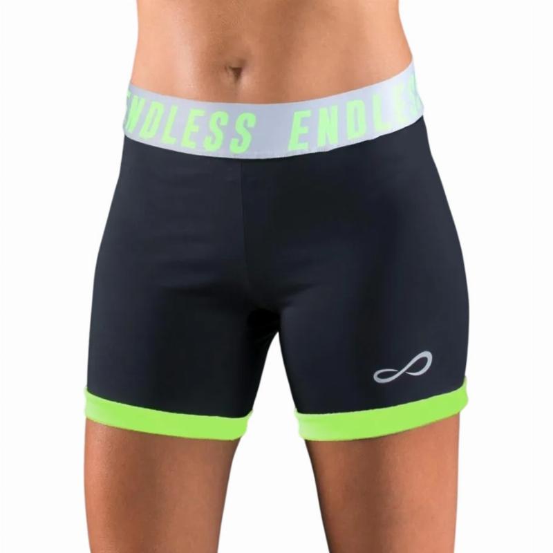 Mallas Endless Strech Negro Verde