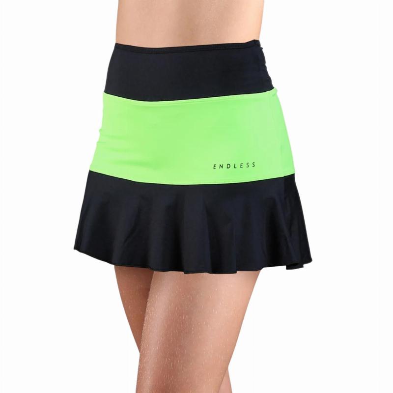 Falda Endless Lace Negro Verde Junior