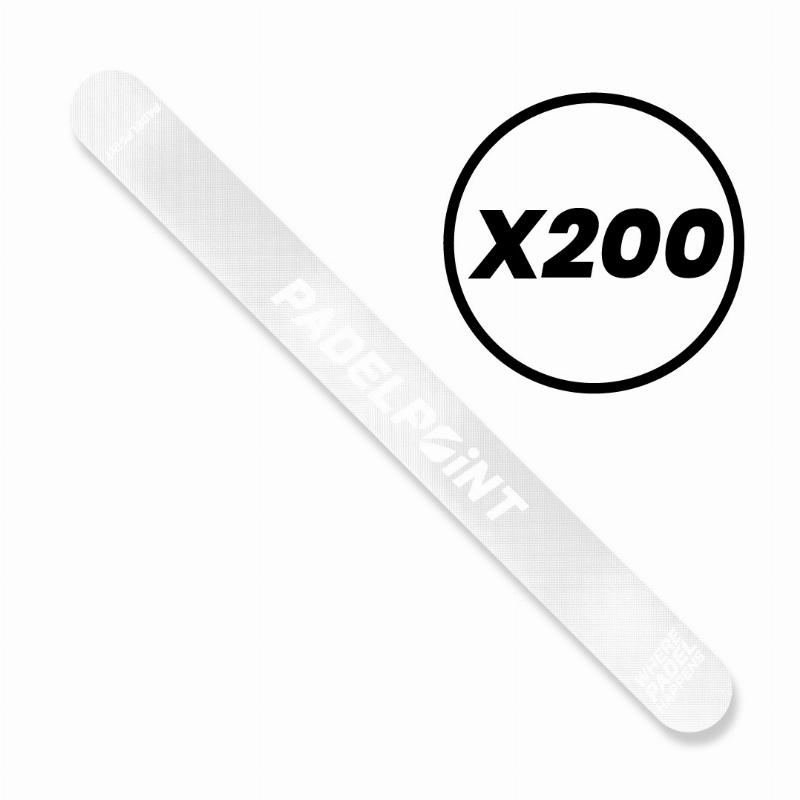 Protector PadelPoint Transparente Rugoso Logo Big x200