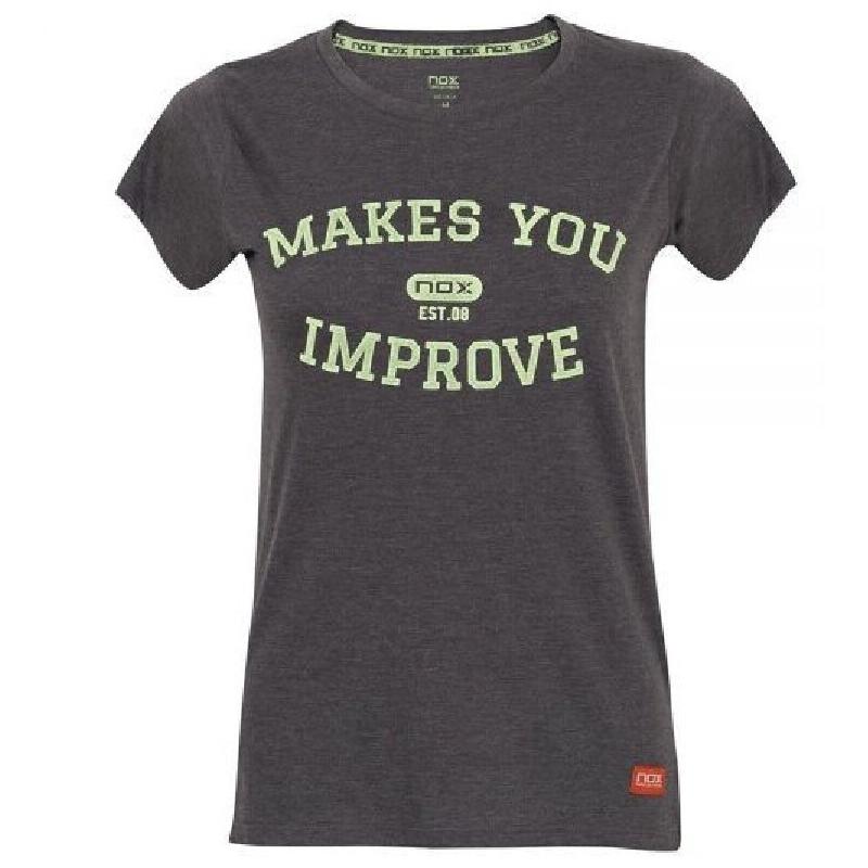 Camiseta Nox Basic Gris Mujer