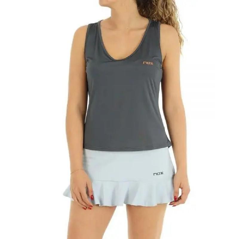 Camiseta Nox Exc Gris Negro Mujer