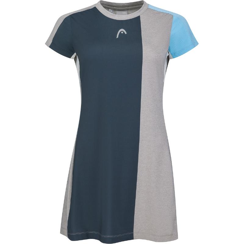 Vestido Head Tech Gris Azul Marino