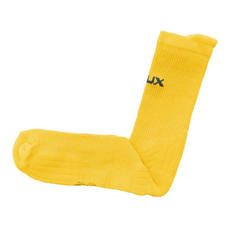 Calcetines Siux Reveal Largos Blanco Amarillo 2 Pares