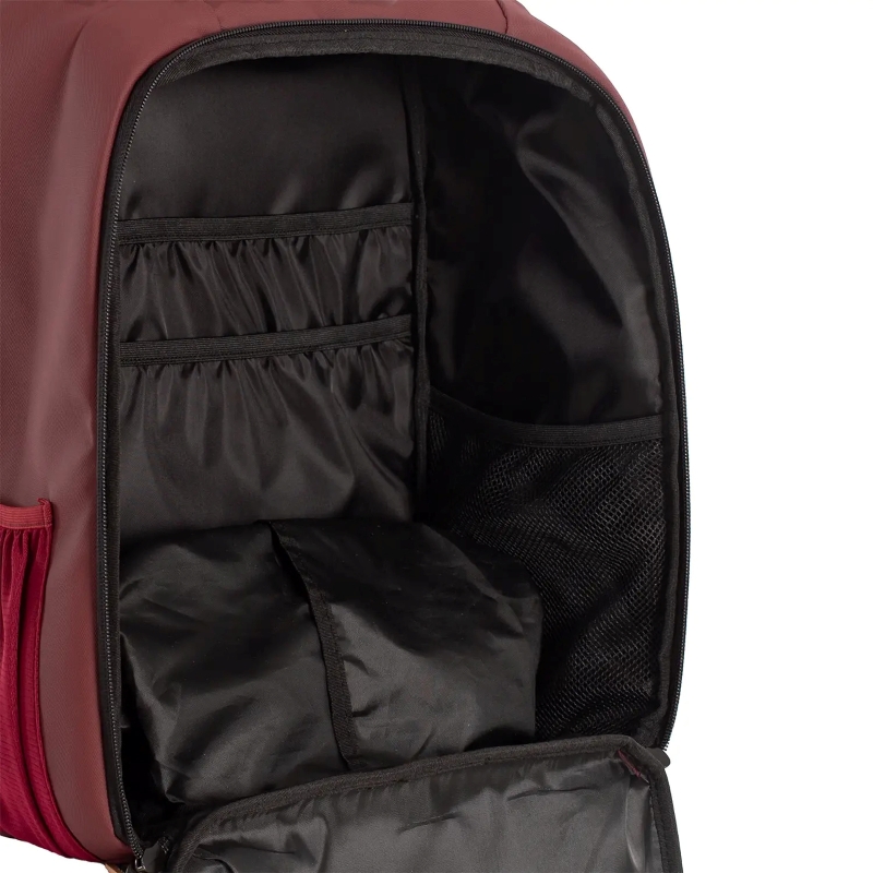 Mochila Black Crown Magic Burdeos Dorada