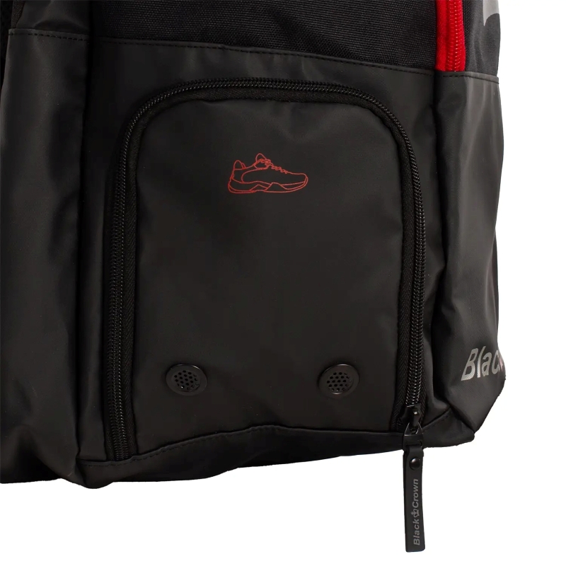 Mochila Black Crown Raptor Negro Rojo