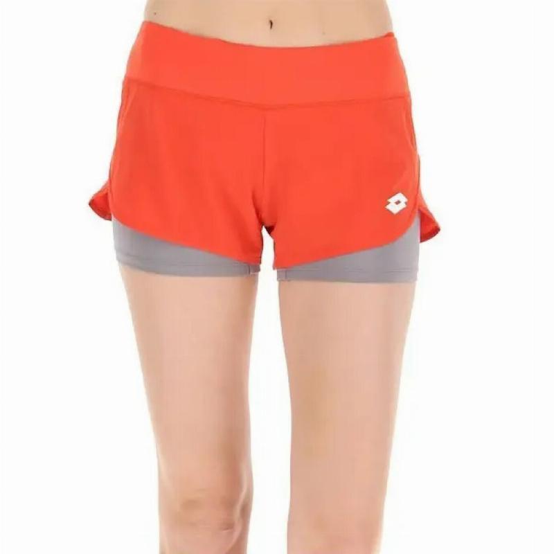 Short Lotto Top Rojo Mujer