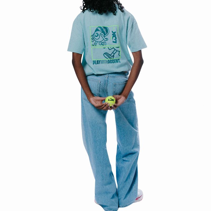 Camiseta Lok Ashur Menta Mujer