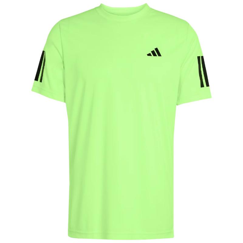Camiseta Adidas Club 3 Stripes Lucid Limon