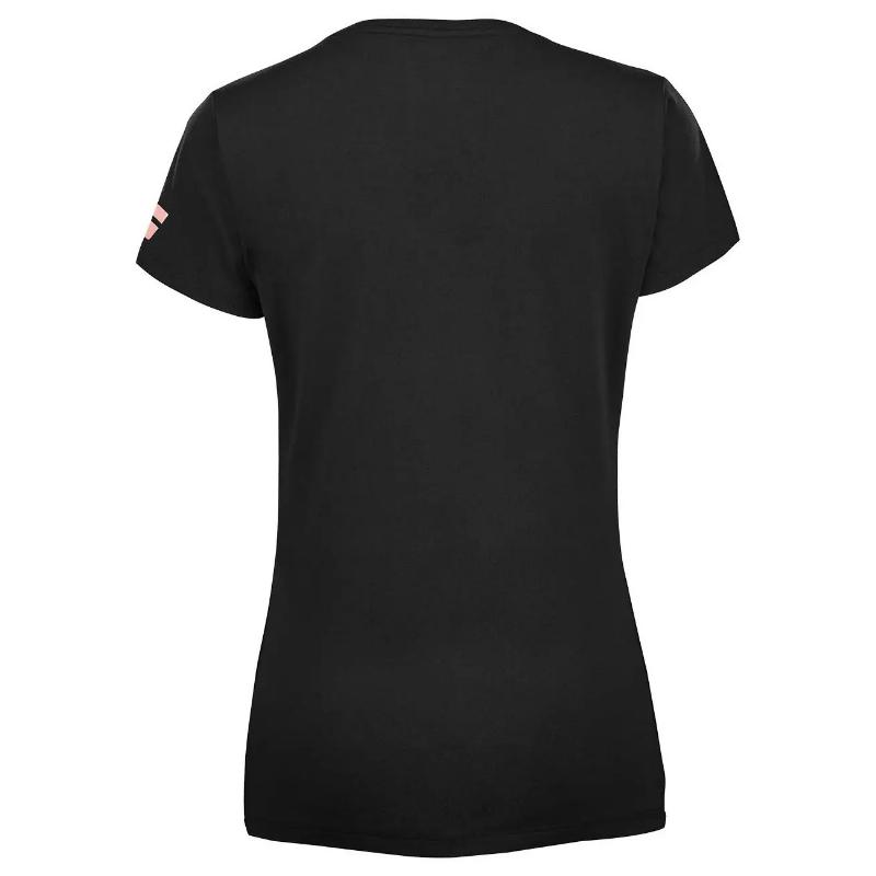 Camiseta Babolat Exercise Negro Mujer
