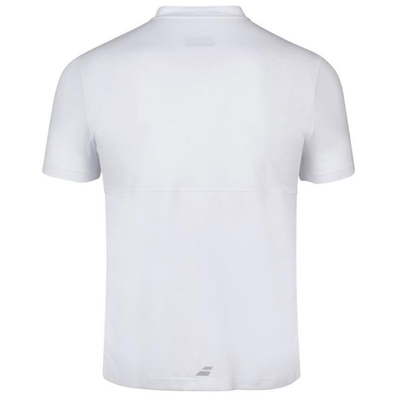 Polo Babolat Play Blanco Gris Junior