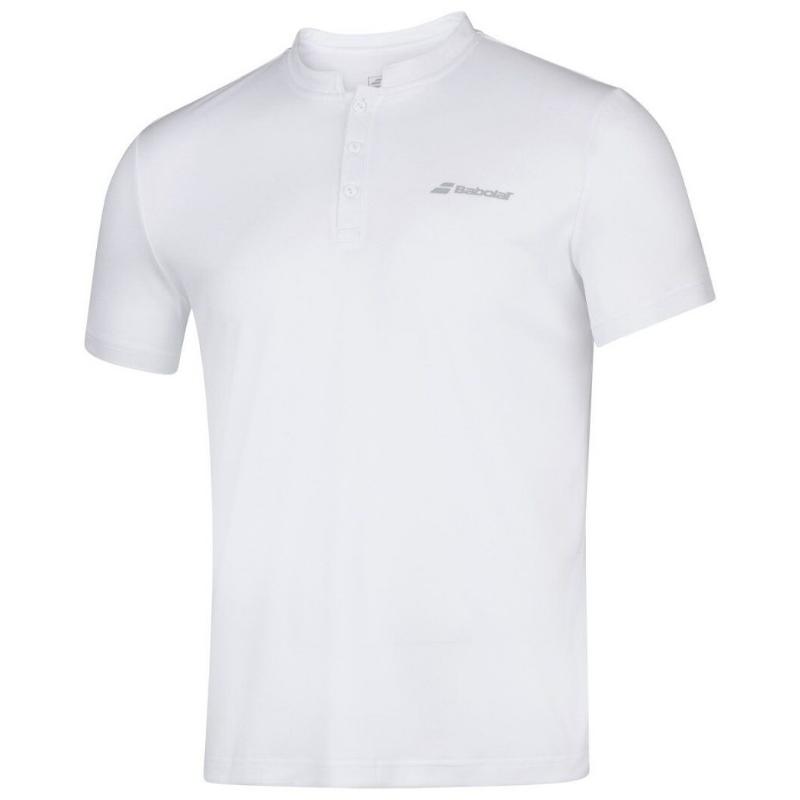Polo Babolat Play Blanco Gris Junior